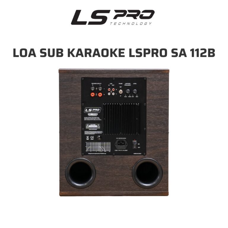 Loa sub karaoke LSPRO SA-112B (sub điện, bass 30, 200W) - Hình ảnh 4